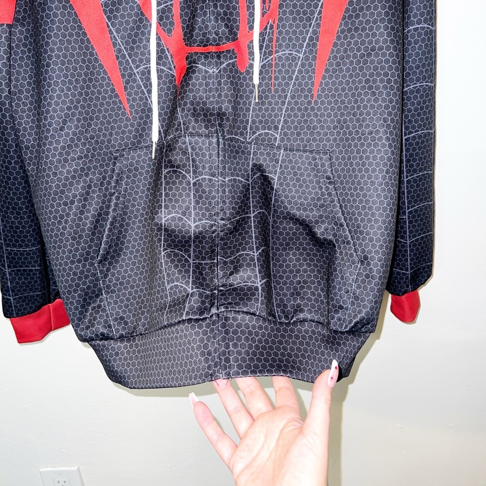 No brand mens marvel Spider-Man full zip hoodie - Picture 4 of 10